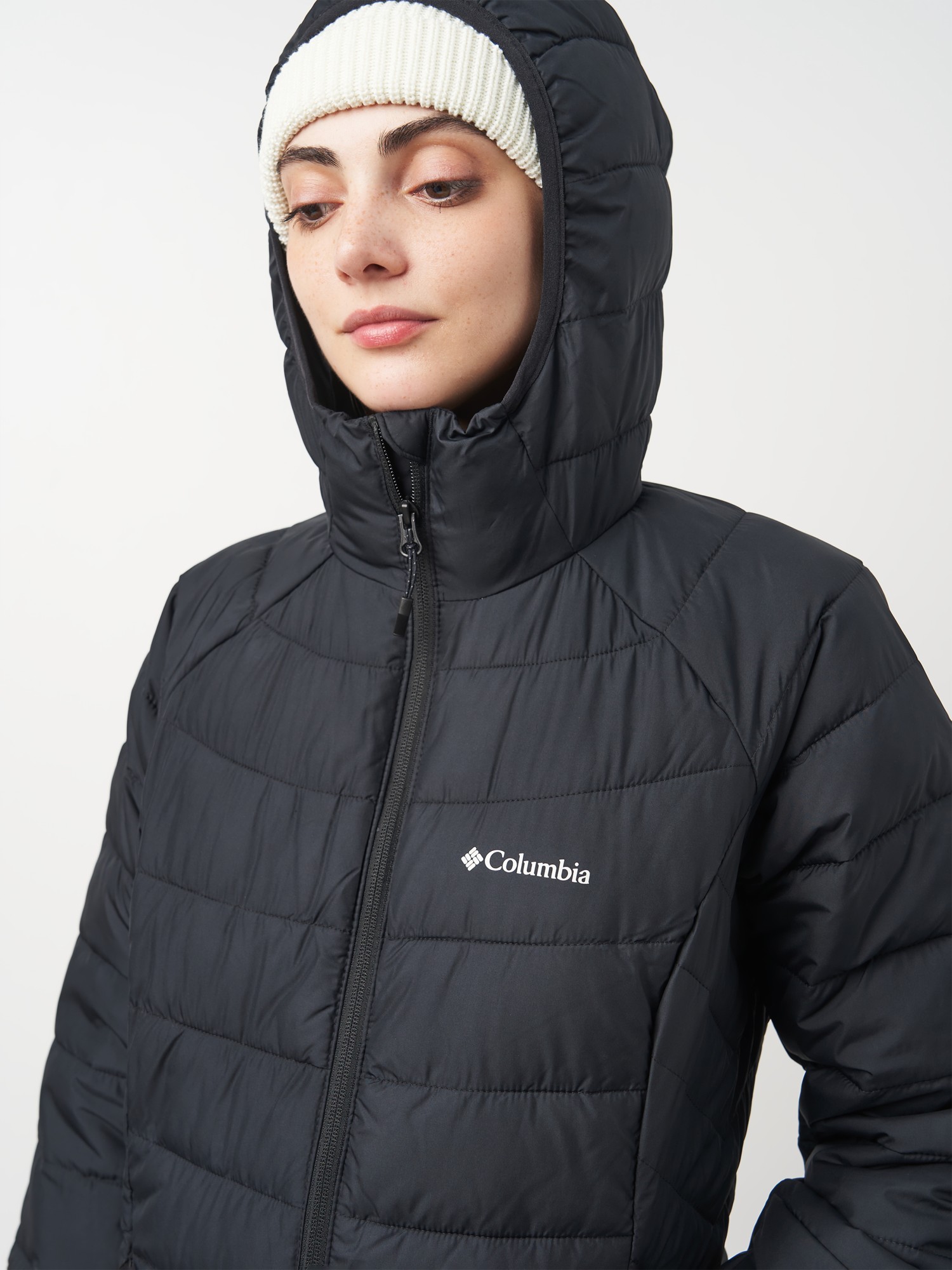 Куртка женская Columbia Powder Lite™ II Mid Jacket черная 2089371-010 изображение 7