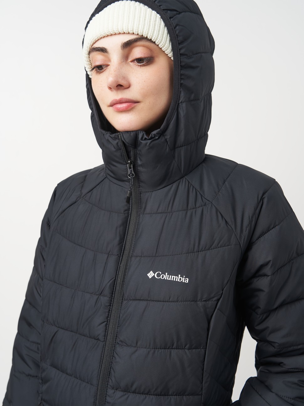 Куртка жіноча Columbia Powder Lite™ II Mid Jacket чорна 2089371-010 — фото 7