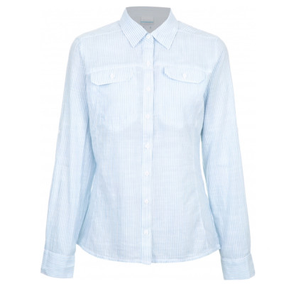 Рубашка женская Columbia Camp Henry™ Long Sleeve Shirt синяя 1450321-466