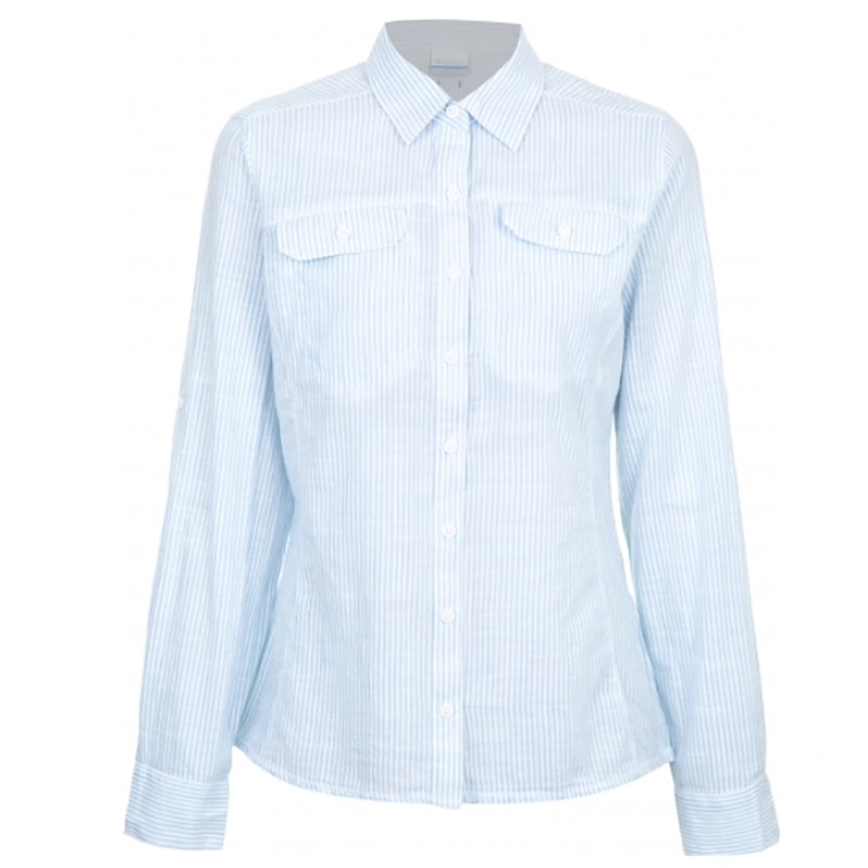 Сорочка жіноча Columbia Camp Henry™ Long Sleeve Shirt синя 1450321-466 — фото 1