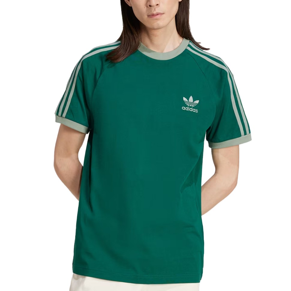 Футболка чоловіча Adidas 3-STRIPES TEE зелена JN7017 — фото 1