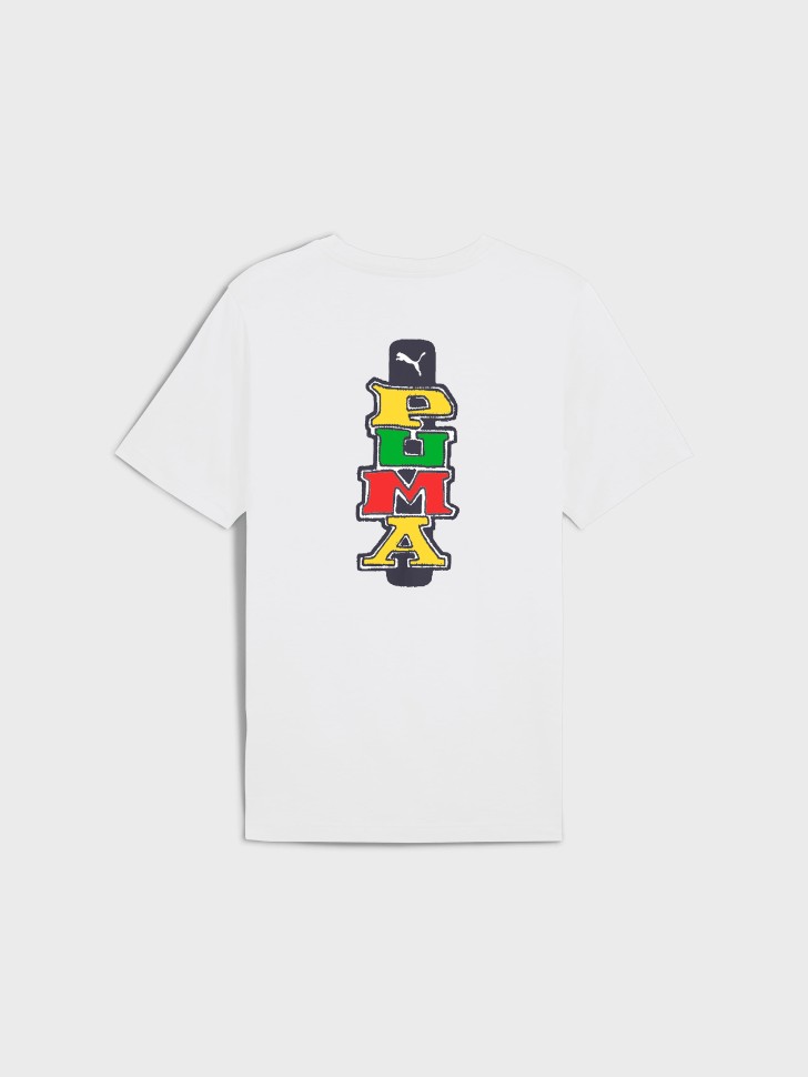 Футболка мужская Puma GRAPHICS PUMA Back Tee белая 68483202 изображение 6