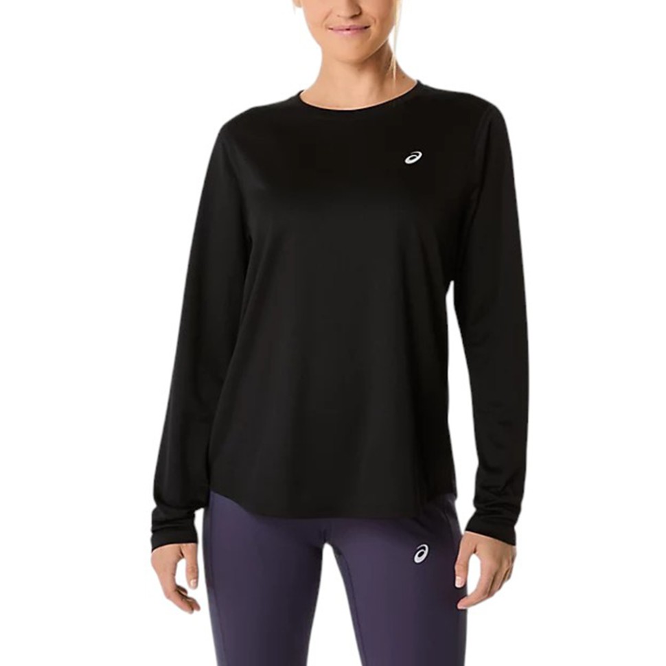 Футболка жіноча Asics ASICS CORE LS TOP чорна 2012D181-001 — фото 1