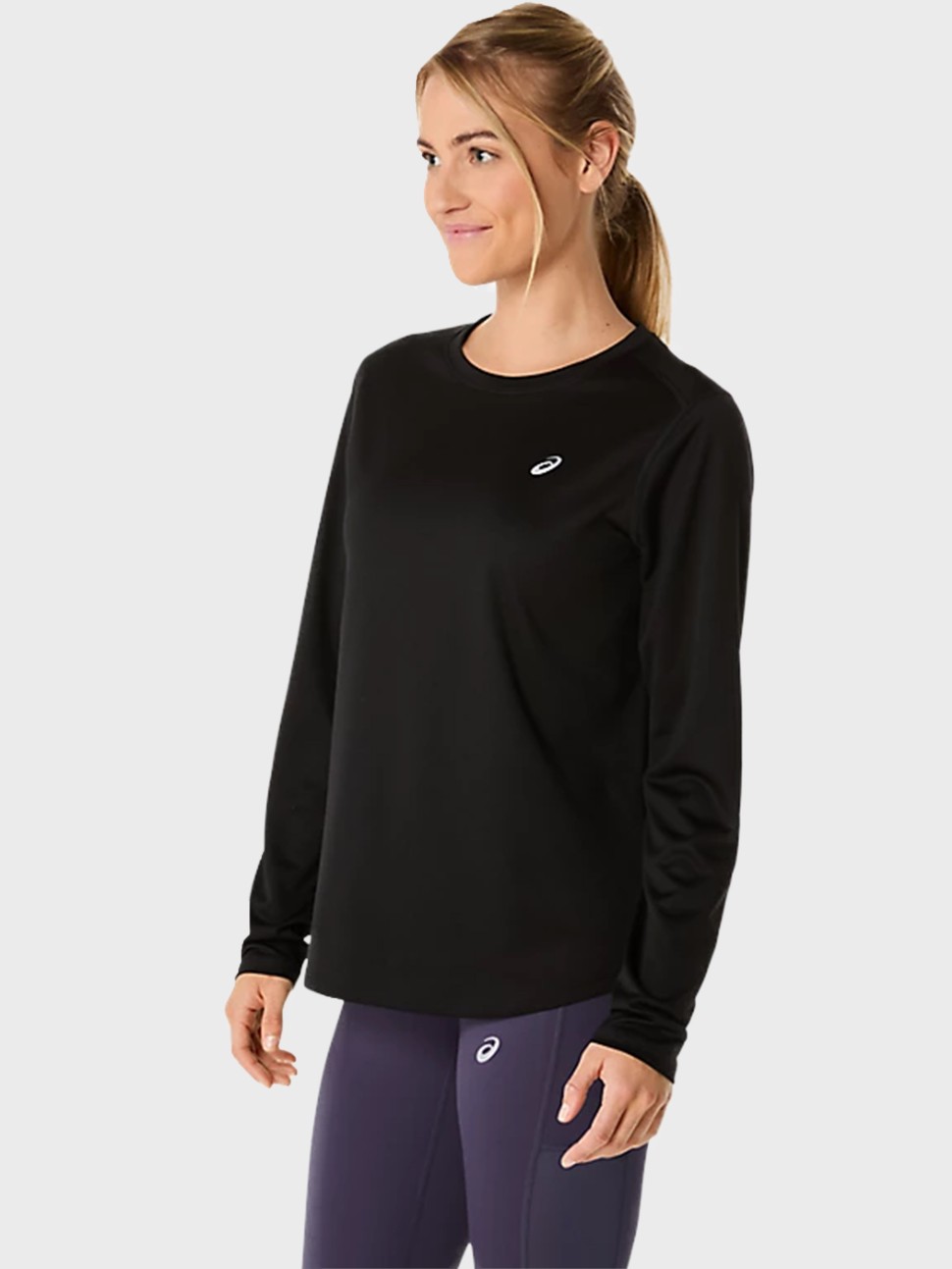Футболка жіноча Asics ASICS CORE LS TOP чорна 2012D181-001 — фото 4