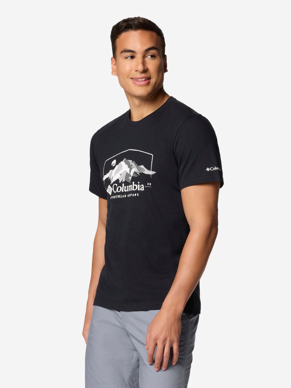Футболка чоловiча Columbia Path Lake™ Graphic Tee II чорна 1934816-021 — фото 2