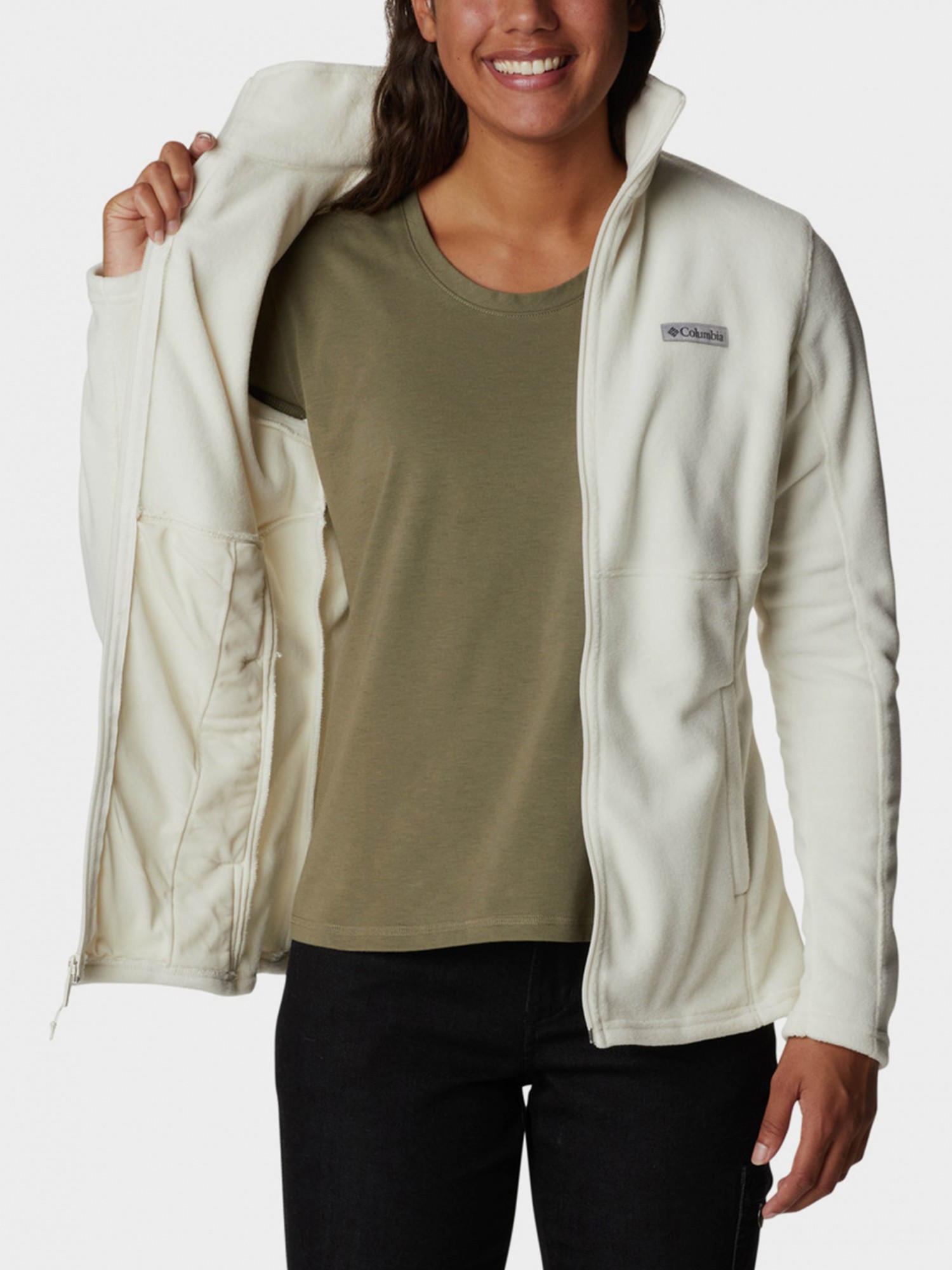 Толстовка жіноча Columbia W Basin Trail III Full Zip молочна 1938041-191 изображение 5