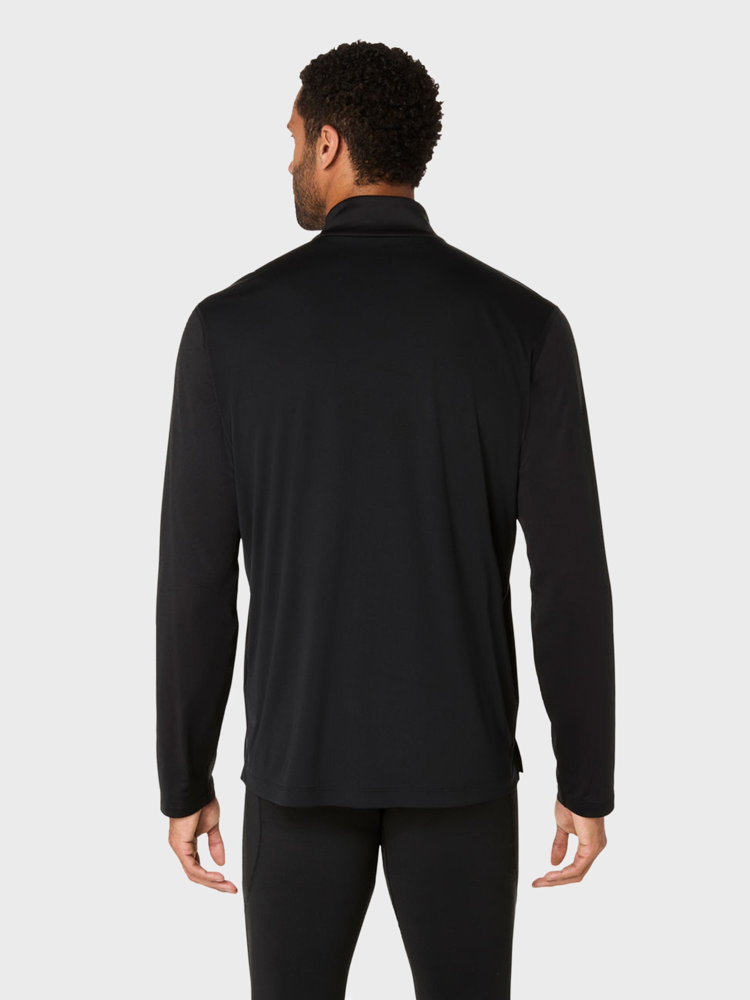 Футболка чоловіча Asics CORE LS 1/2 ZIP WINTER TOP чорна 2011D369-001 изображение 4