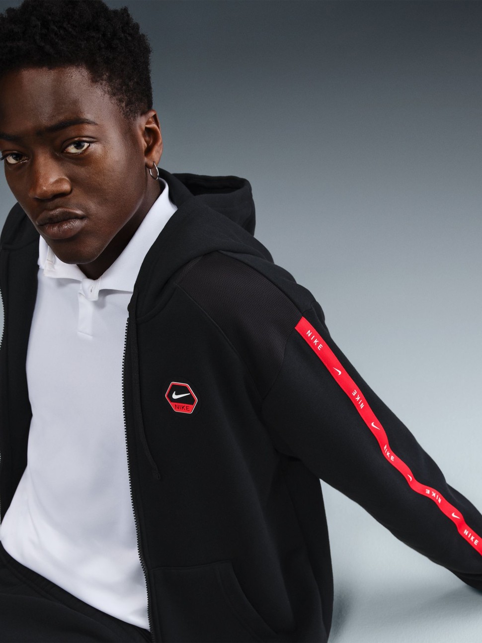 Толстовка чоловіча Nike M NSW CS HOODY FLC BB чорна IH4285-010 — фото 3