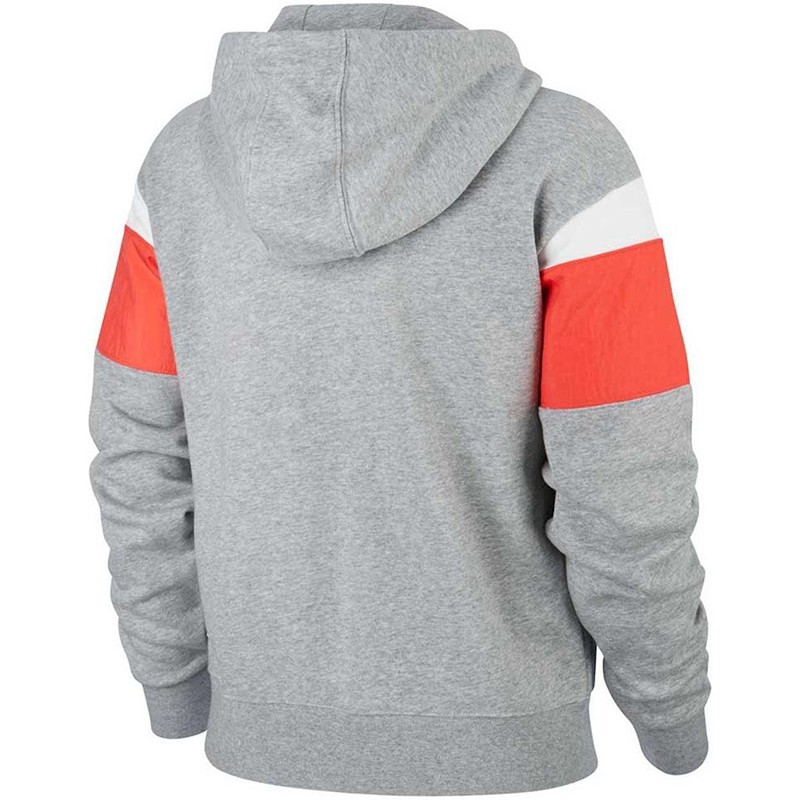 Толстовка женская Nike Sportswear Heritage Fz Fleece (Women) серая CJ2305-064 — фото 2