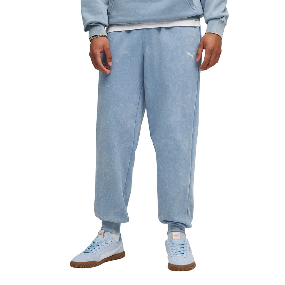 Брюки мужские Puma ESS ELEVATED Wash Sweatpants голубые 68843634