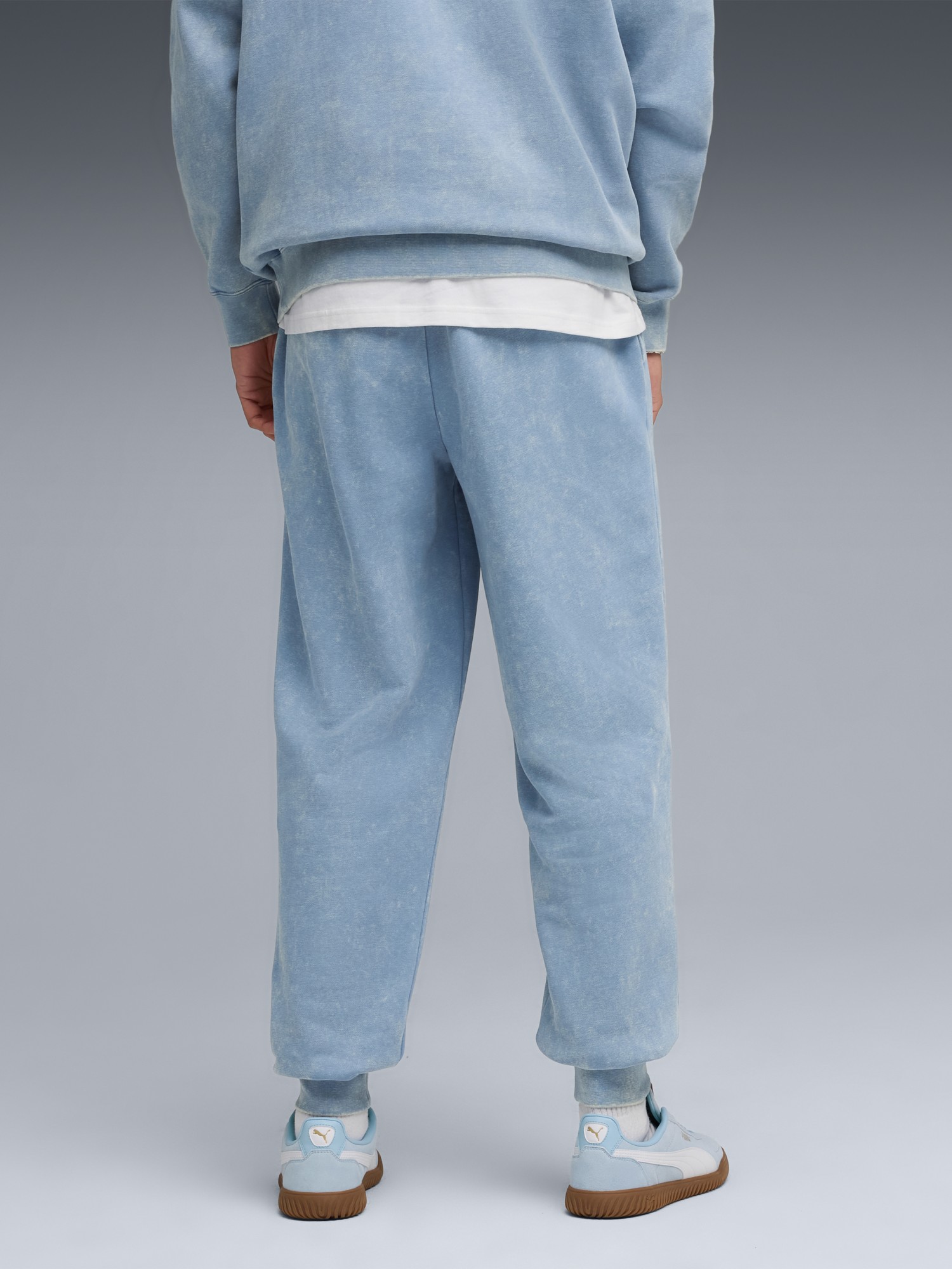 Штани чоловічі Puma ESS ELEVATED Wash Sweatpants блакитні 68843634 изображение 3