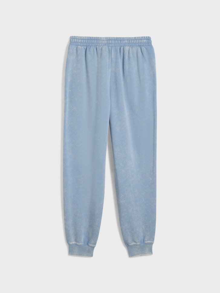 Штани чоловічі Puma ESS ELEVATED Wash Sweatpants блакитні 68843634 изображение 6