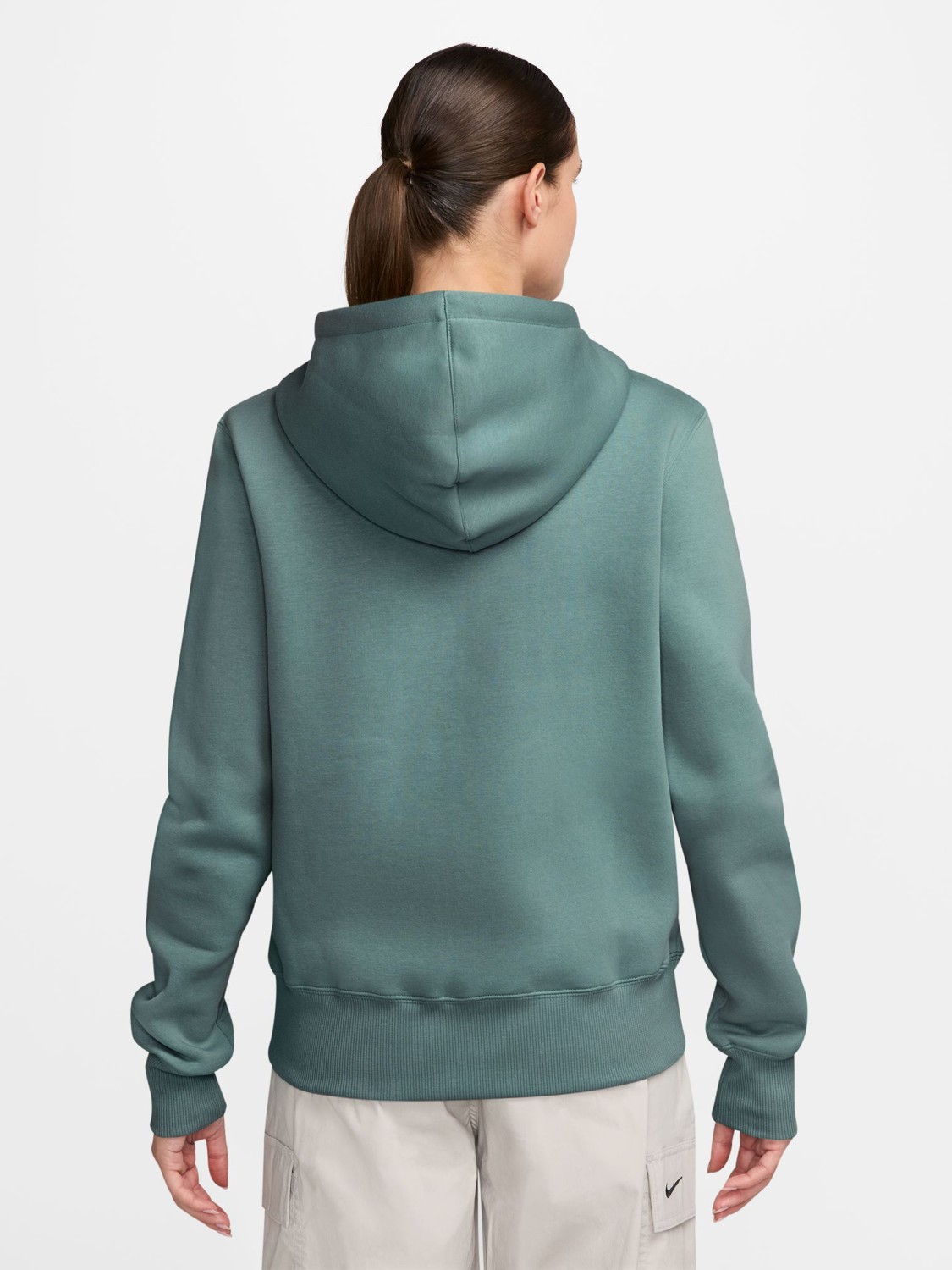 Толстовка женская Nike W NSW PHNX FLC STD FZ HDY бирюзовая HJ0995-017 изображение 3