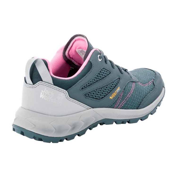 Кроссовки женские Jack Wolfskin Woodland Vent Low W серые 4039251-6331 изображение 5