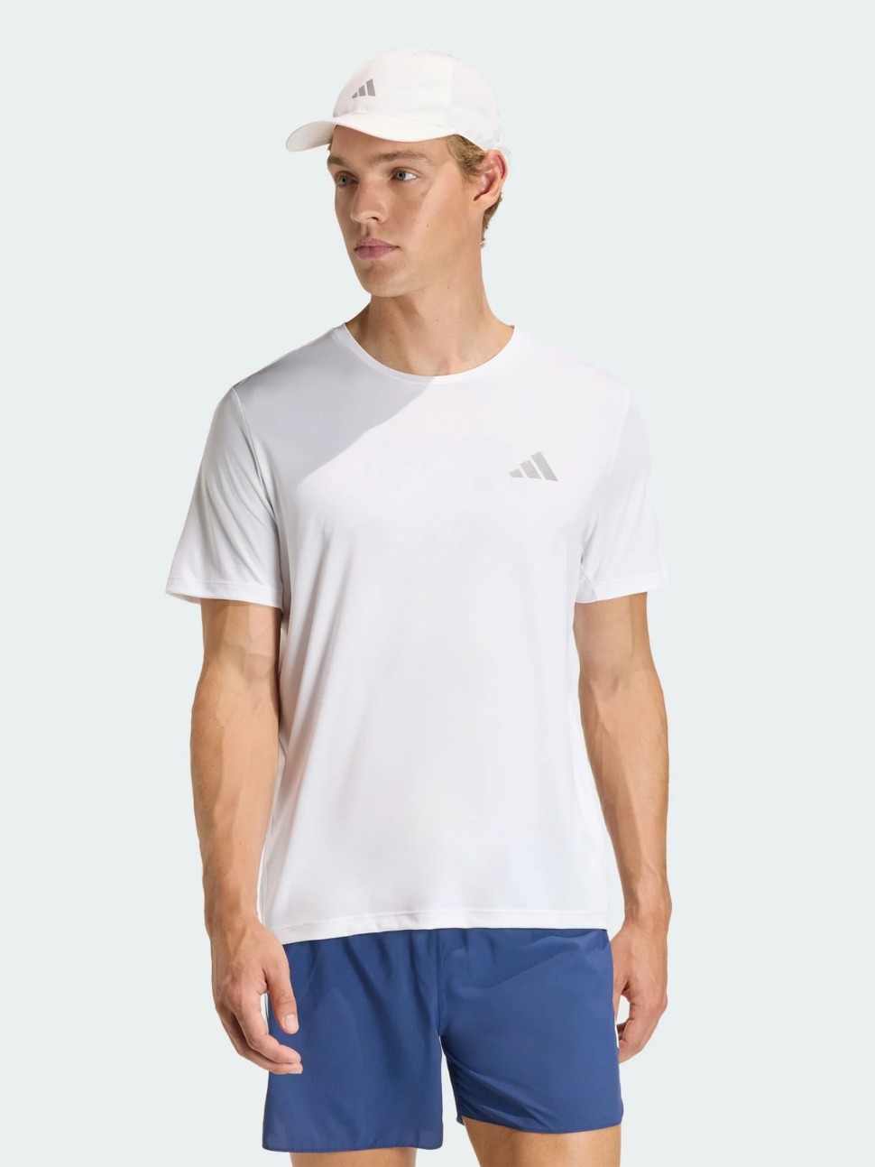 Футболка чоловіча Adidas Run Ess Tee M біла KB5960 — фото 2