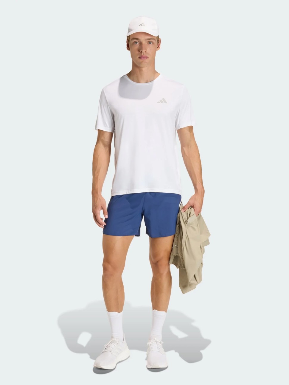 Футболка чоловіча Adidas Run Ess Tee M біла KB5960 — фото 6