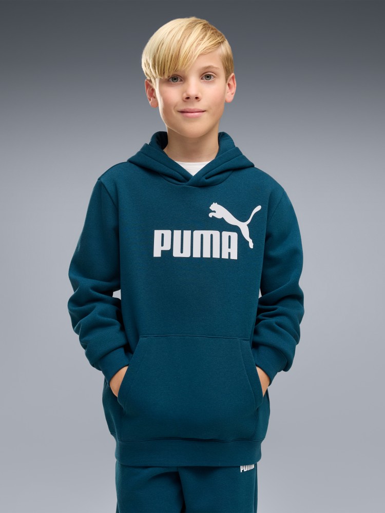 Толстовка детская Puma ESS No. 1 Logo Hoodie FL B зеленая 68490836 изображение 2