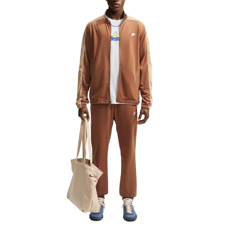 Костюм чоловічий Nike M NK CLUB PK TRK SUIT пісочний HV1444-270 изображение 1
