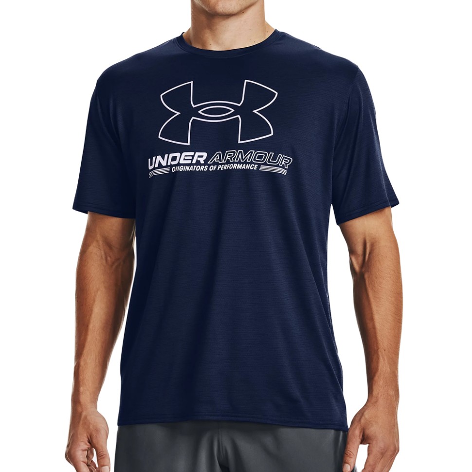 Футболка мужская Under Armour Ua Training Vent Graphic Ss синяя 1370367-408 — Sport City Футболка мужская Under Armour Ua Training Vent Graphic Ss синяя 1370367-408