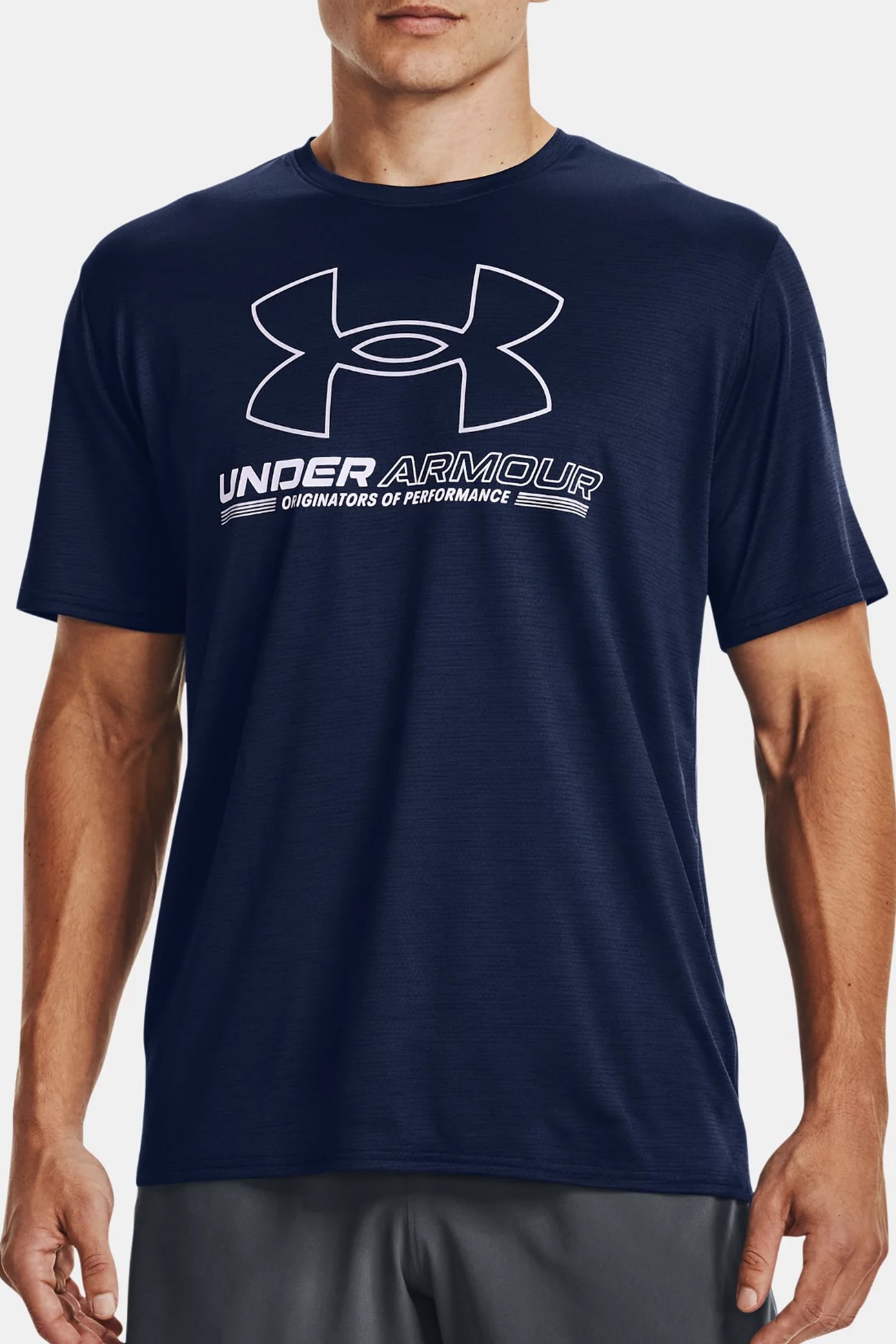 Футболка мужская Under Armour Ua Training Vent Graphic Ss синяя 1370367-408 изображение 2