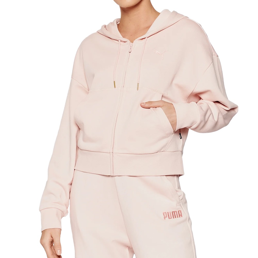 Толстовка жіноча Puma Her Full-Zip Hoodie Tr рожева 58952136 изображение 1