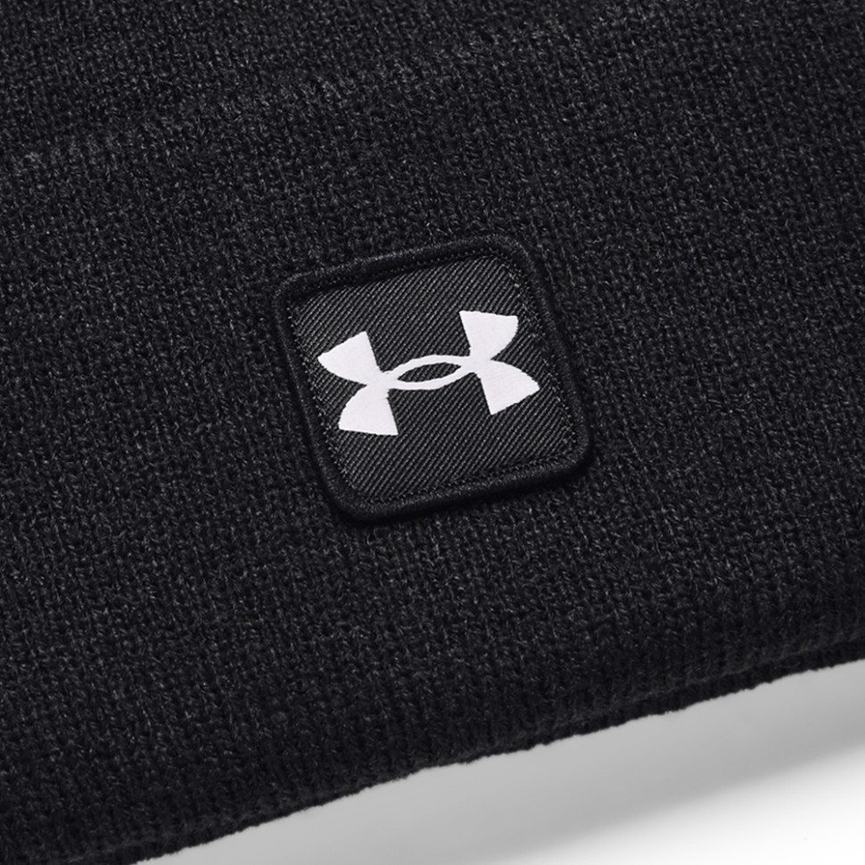 Шапка Under Armour UA Halftime Cuff чорна 1373155-001 — фото 2