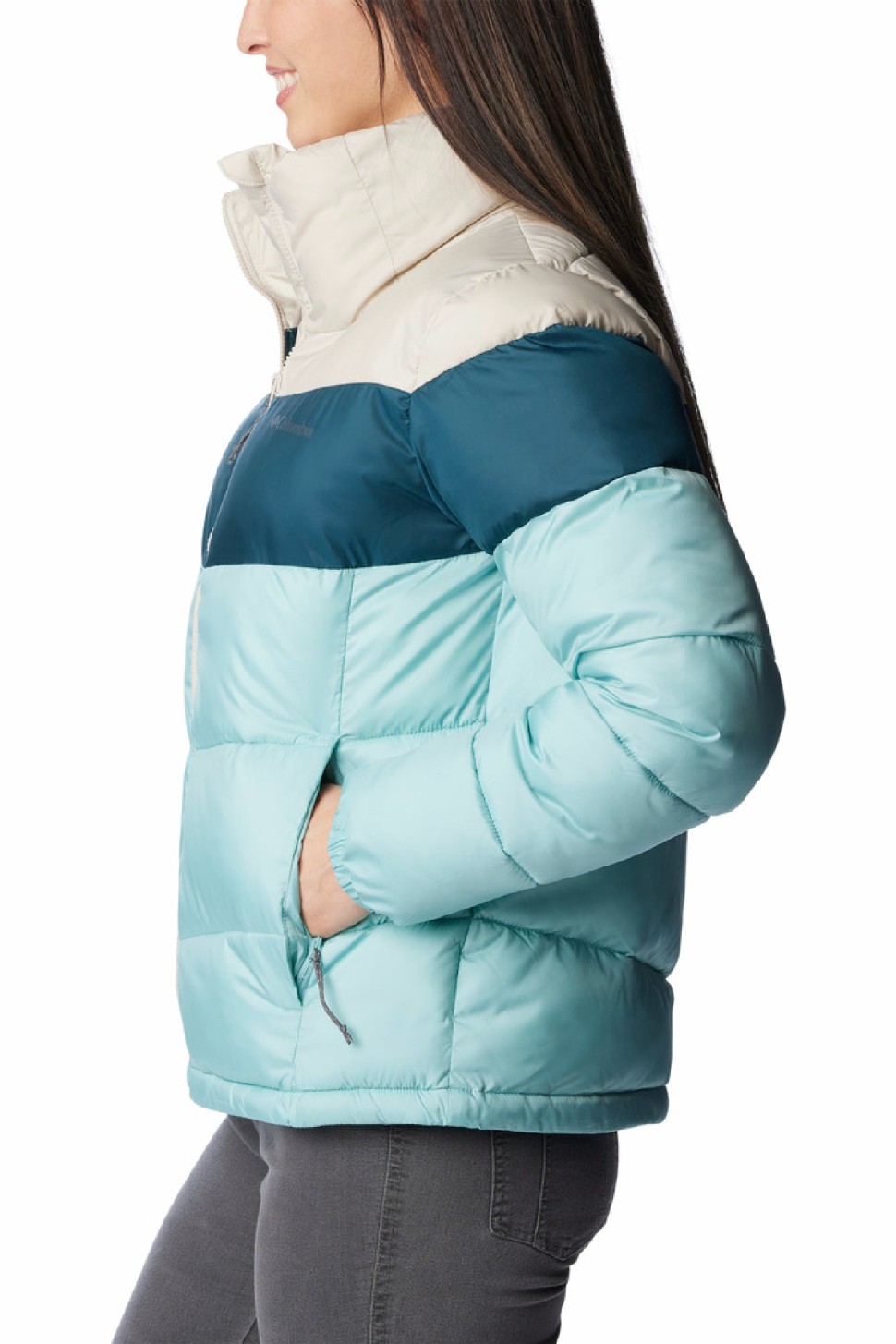 Куртка жіноча Columbia Puffect™ Color Blocked Jacket м'ятна 1955101-321 — фото 2