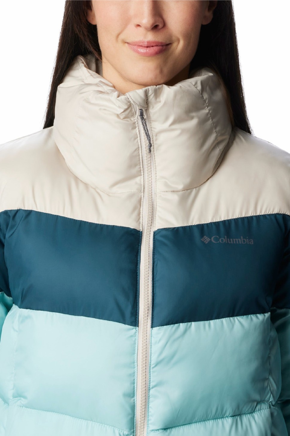 Куртка жіноча Columbia Puffect™ Color Blocked Jacket м'ятна 1955101-321 — фото 3