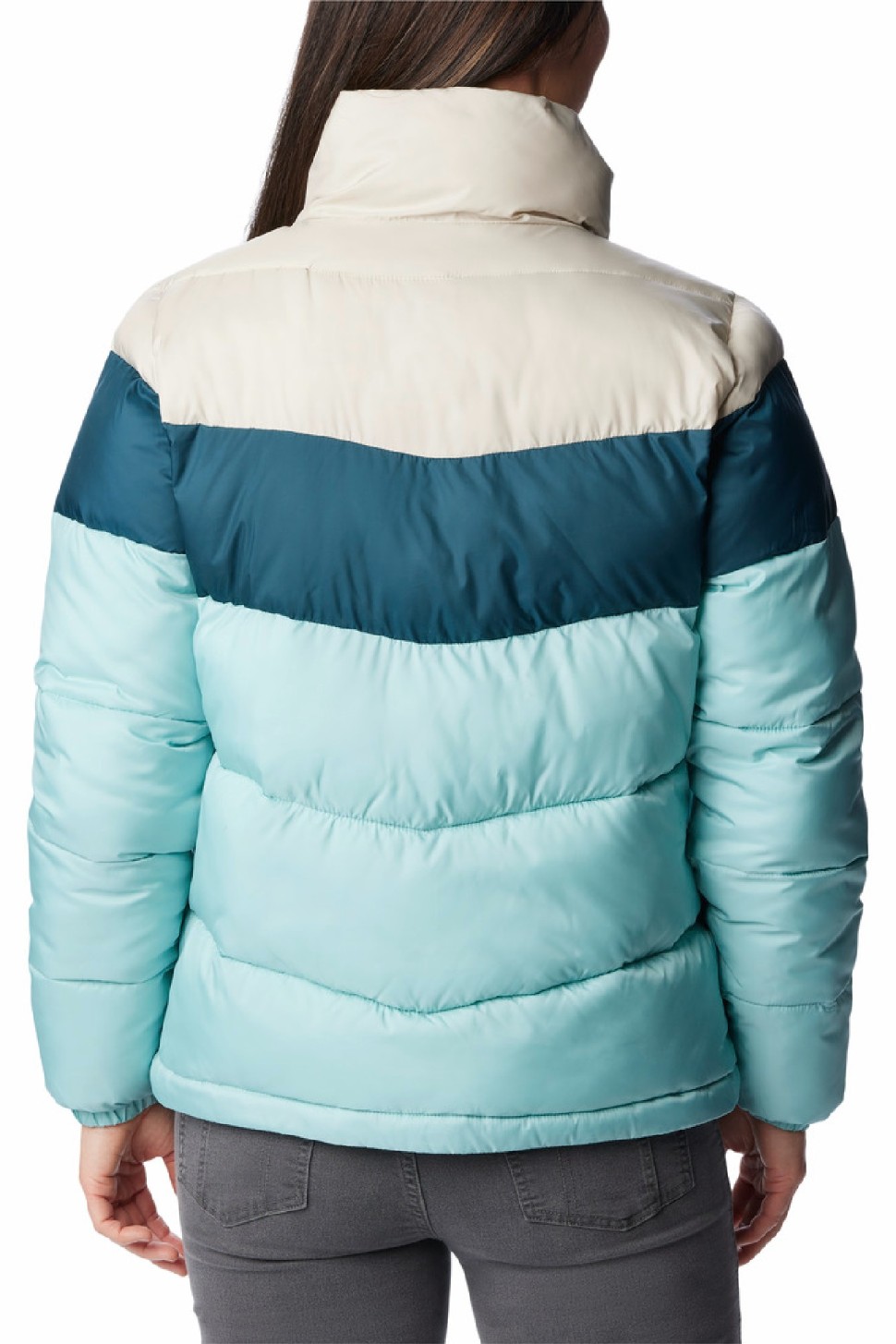 Куртка жіноча Columbia Puffect™ Color Blocked Jacket м'ятна 1955101-321 — фото 7