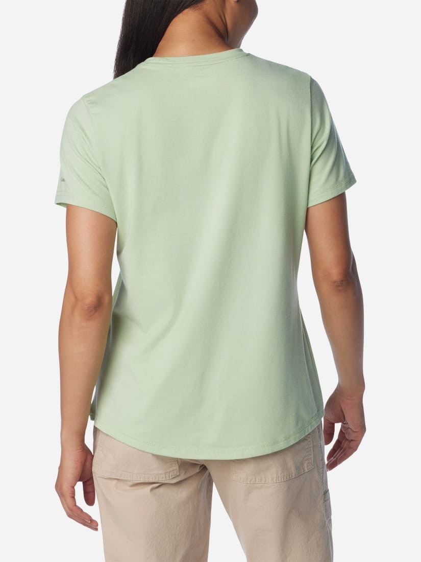 Футболка жіноча Columbia SUN TREK™ SS GRAPHIC TEE хакі 1931751-349 — фото 3