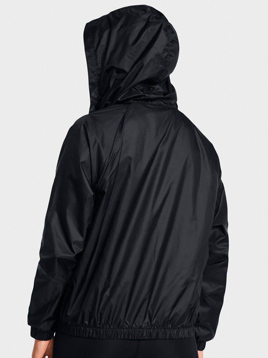 Вітрівка жіноча Under Armour UA SPORT WINDBREAKER JKT чорна 1382698-001 — фото 3