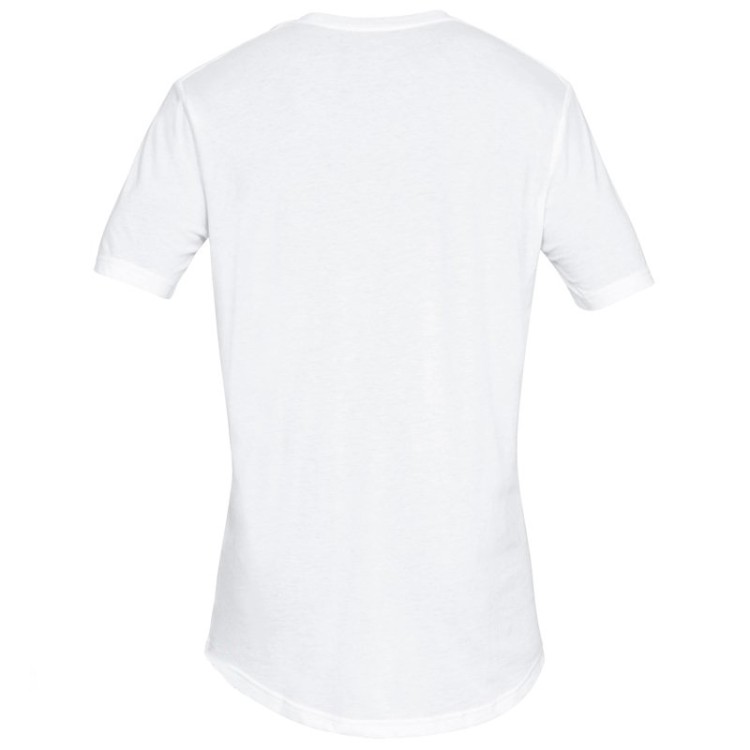 Футболка мужская Under Armour SPORTSTYLE SS DROP HEM белая 1329617-100 изображение 2