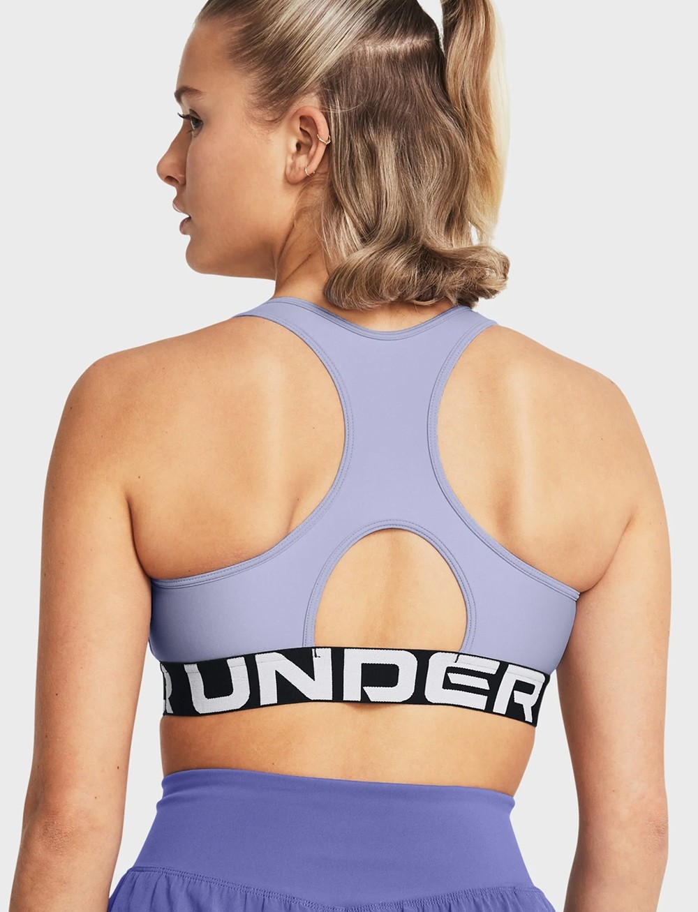 Бра жіночий Under Armour UA HG Authentics Mid Branded блакитний 1383544-539 изображение 3