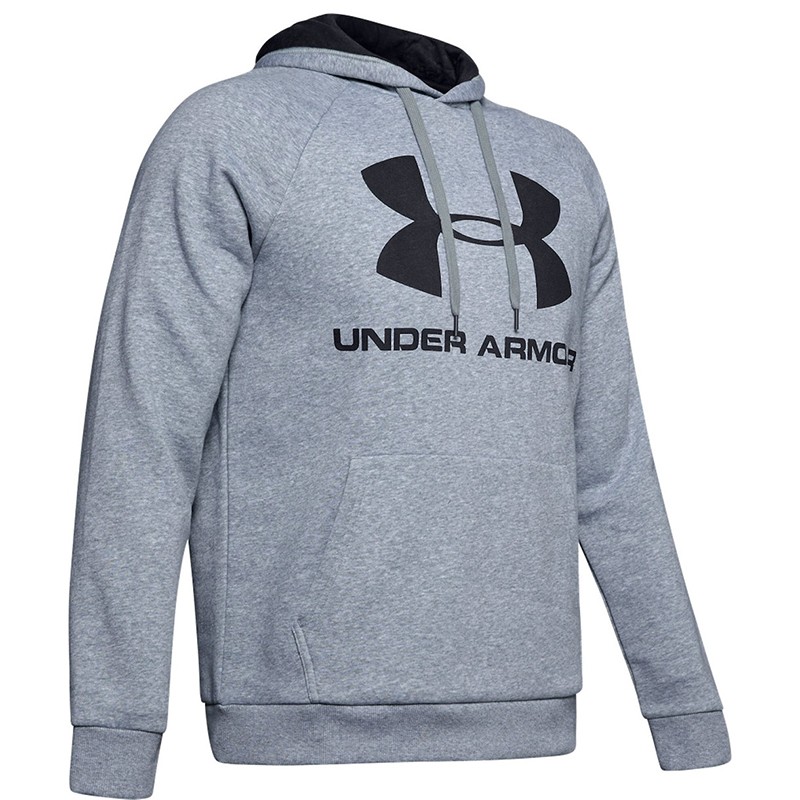 Толстовка мужская Under Armour RIVAL FLEECE LOGO серая 1345628-035 — Sport City Толстовка мужская Under Armour RIVAL FLEECE LOGO серая 1345628-035