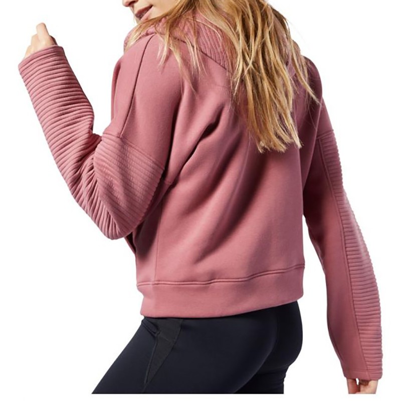 Толстовка женская Reebok WORKOUT READY розовая EC2381 — фото 2