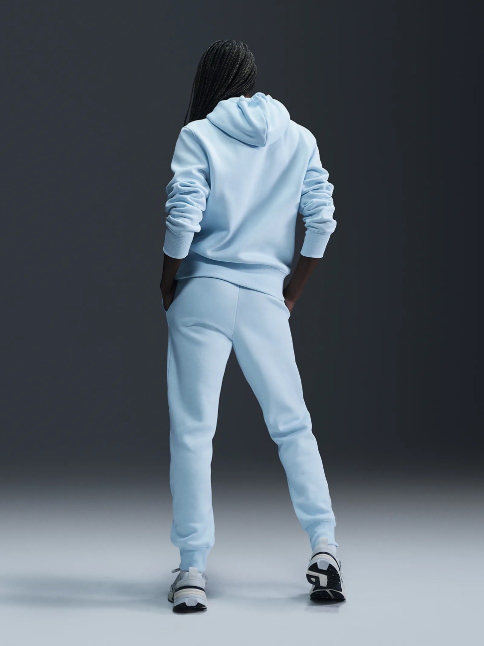 Штани жіночі Nike W NSW PHNX FLC MR PANT STD блакитні FZ7626-474 — фото 6