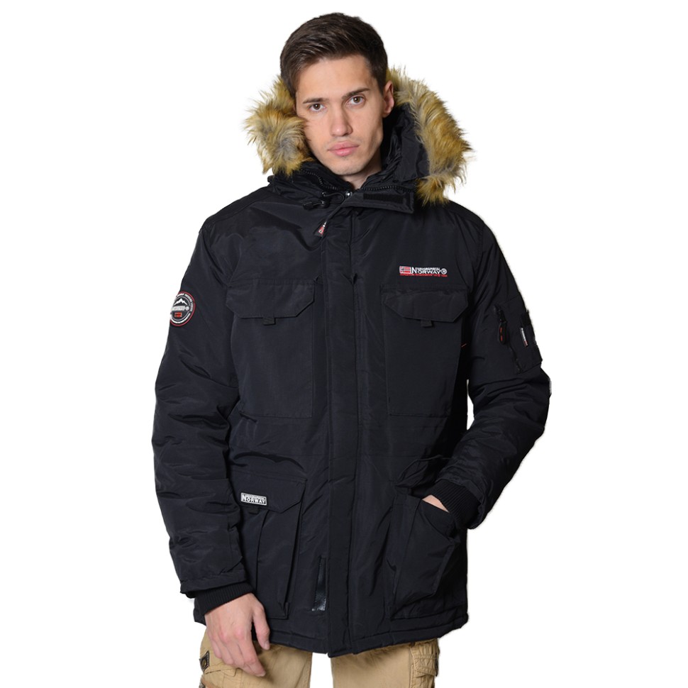 Куртка чоловіча Geographical Norway чорна WR054H-010 — фото 1