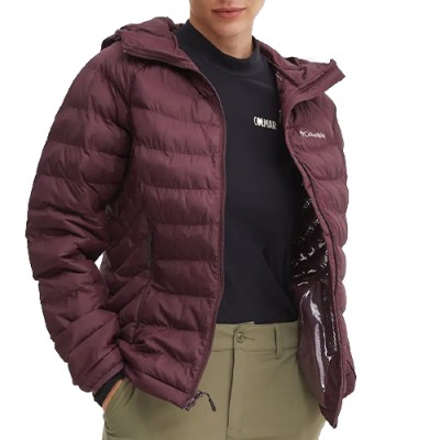 Куртка женская Columbia Powder Lite II Hooded Jacket бордовая 2089391-607