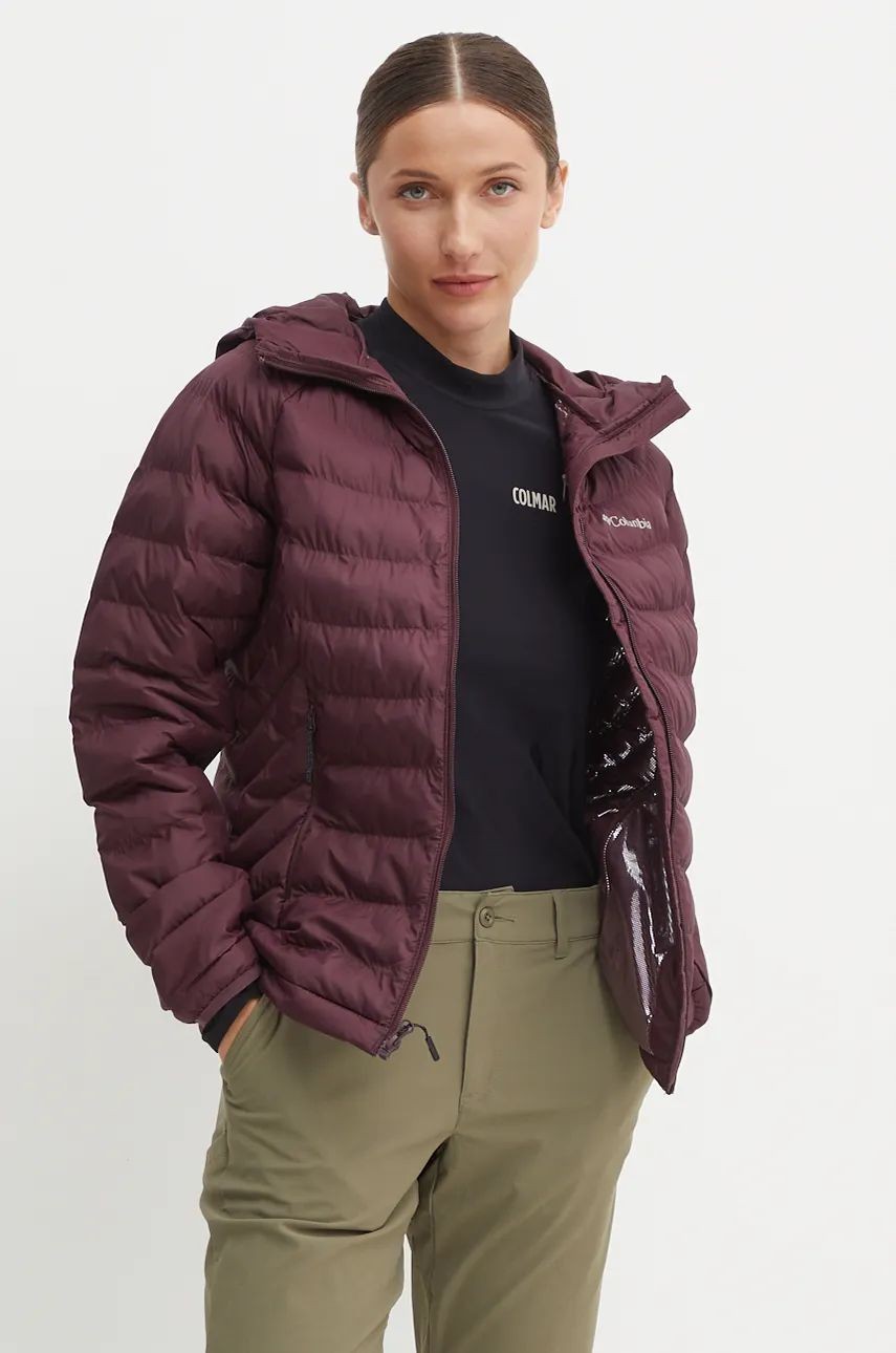 Куртка жіноча Columbia Powder Lite™ II Hooded Jacket бордова 2089391-607 — фото 2