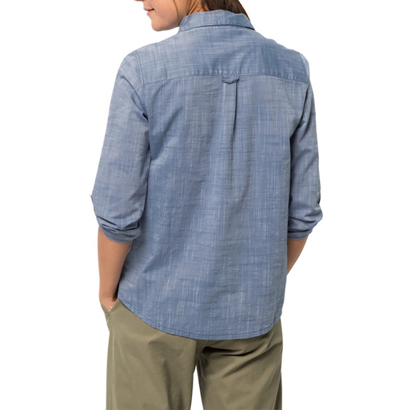 Сорочка жіноча Jack Wolfskin Emerald Lake Shirt W синя 1402771-1588 — фото 2