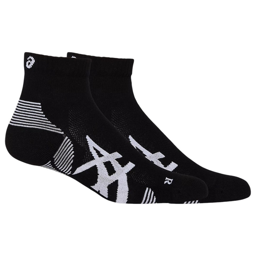 Носки Asics 2PPK CUSHION RUN QUARTER SOCK черные 3013A800-002 изображение 1