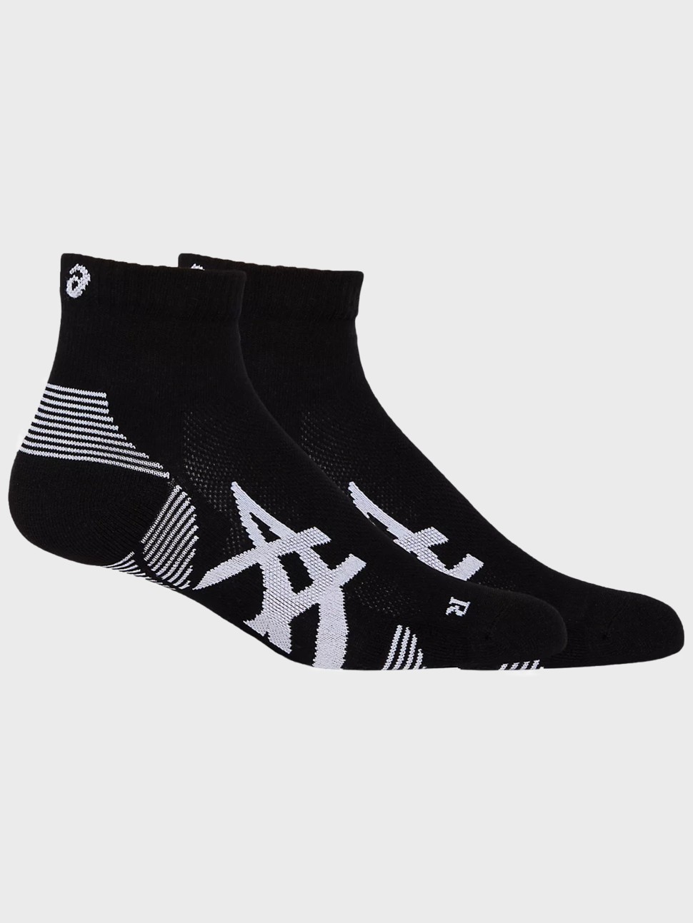 Шкарпетки Asics 2PPK CUSHION RUN QUARTER SOCK чорні 3013A800-002 — фото 2