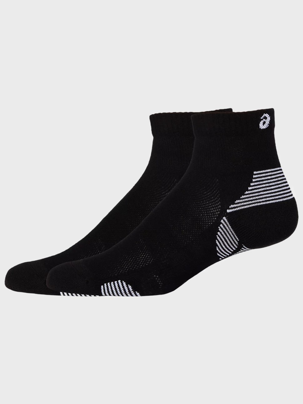 Шкарпетки Asics 2PPK CUSHION RUN QUARTER SOCK чорні 3013A800-002 — фото 4