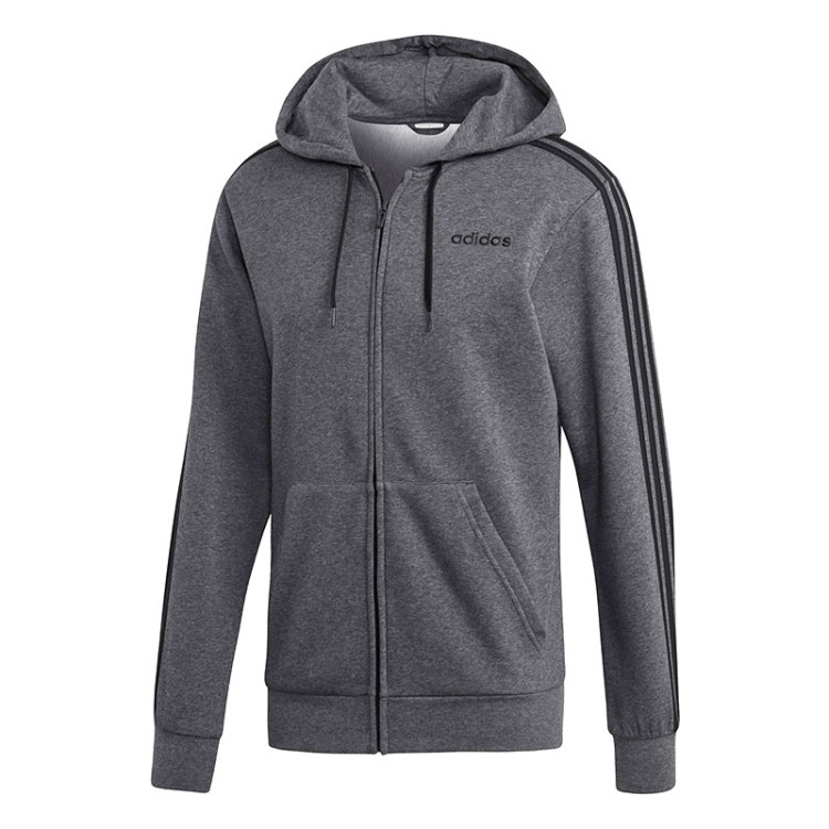 Толстовка мужская Adidas E 3S Fz Fl серая DX2528 изображение 1