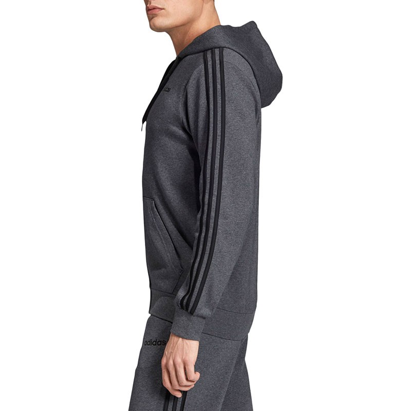Толстовка мужская Adidas E 3S Fz Fl серая DX2528 — фото 4 — Sport City Толстовка мужская Adidas E 3S Fz Fl серая DX2528 — фото 4
