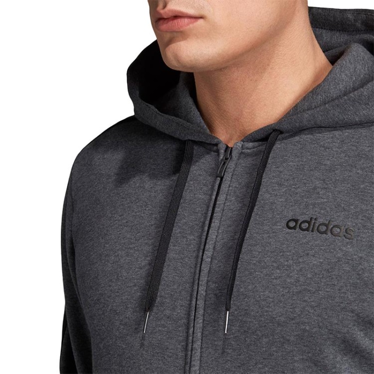 Толстовка мужская Adidas E 3S Fz Fl серая DX2528 изображение 7