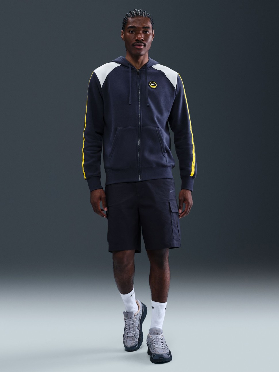 Толстовка чоловіча Nike M NSW CS HOODY FLC BB темно-синя IH4285-410 — фото 2