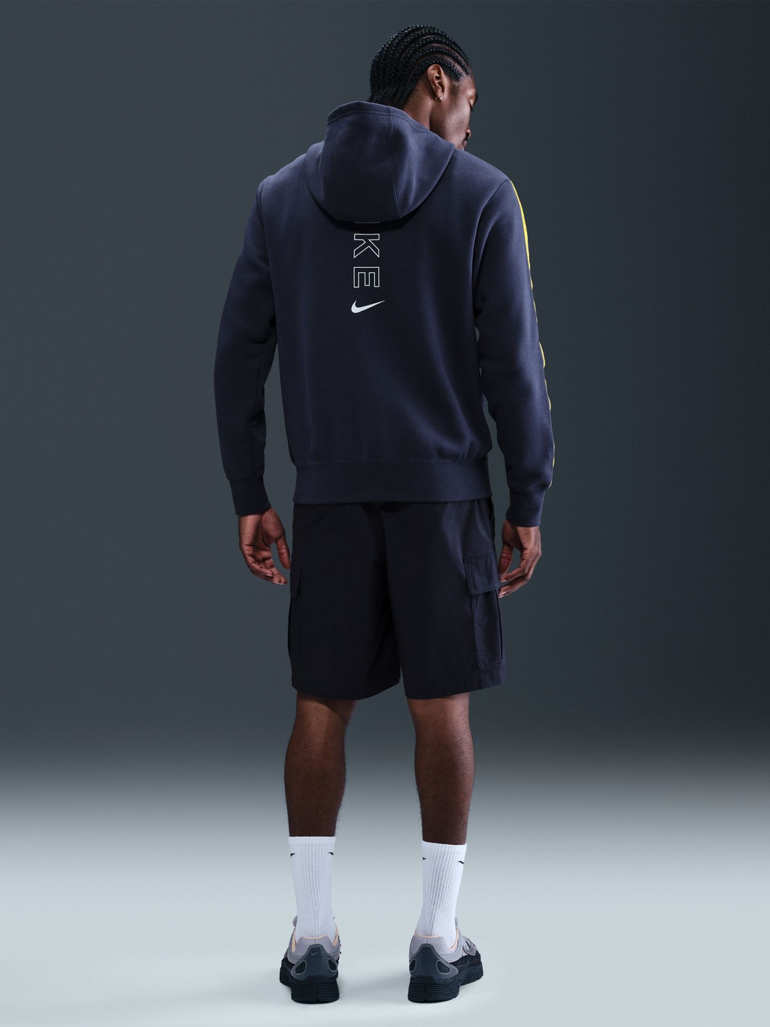 Толстовка мужская Nike M NSW CS HOODY FLC BB темно-синяя IH4285-410 изображение 3