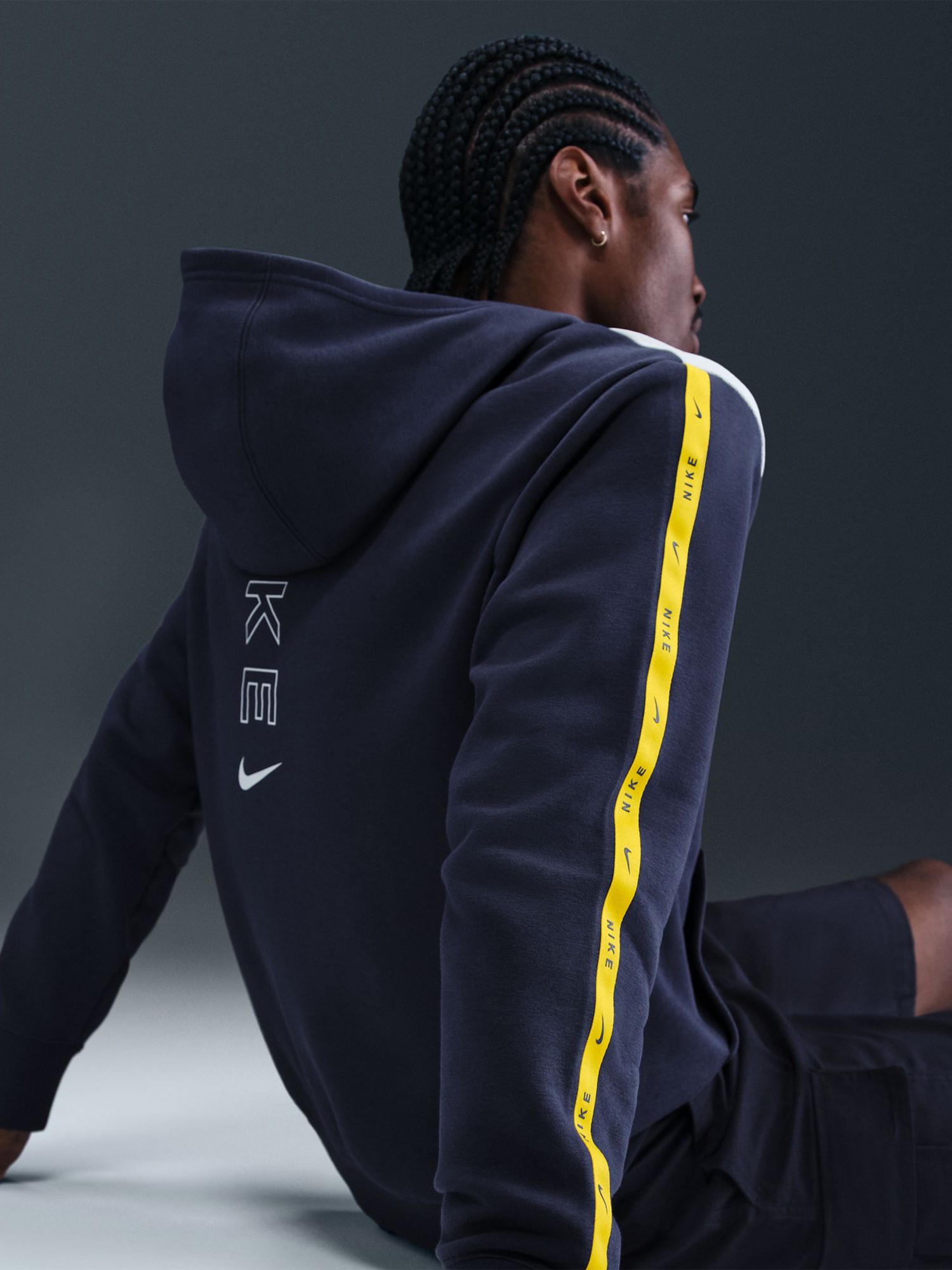 Толстовка мужская Nike M NSW CS HOODY FLC BB темно-синяя IH4285-410 изображение 6