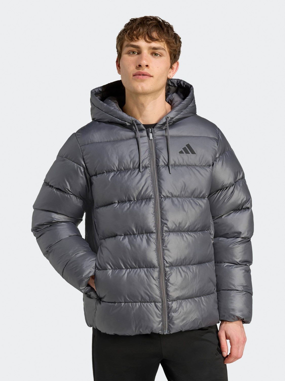 Куртка чоловіча Adidas ESS SD PUF HD J темно-сіра JM8399 изображение 2